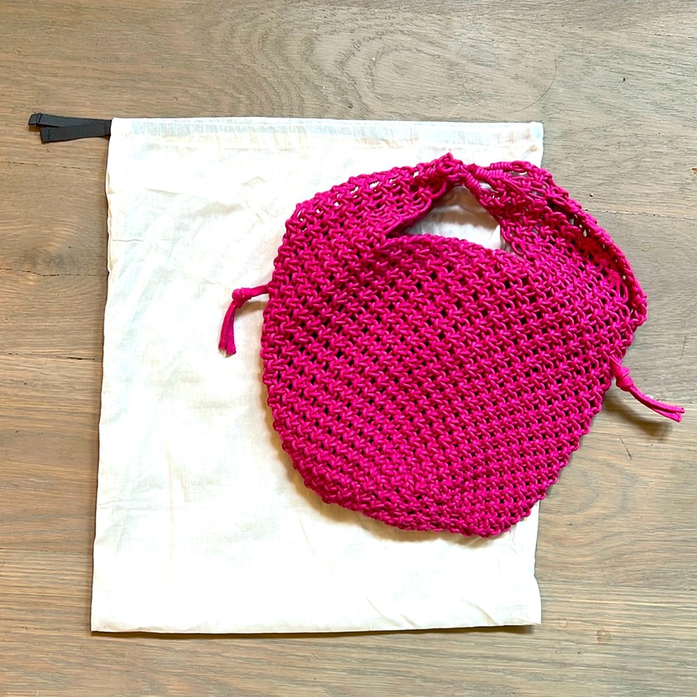 COS Hot Pink Braided Bag - Picture 2 of 10